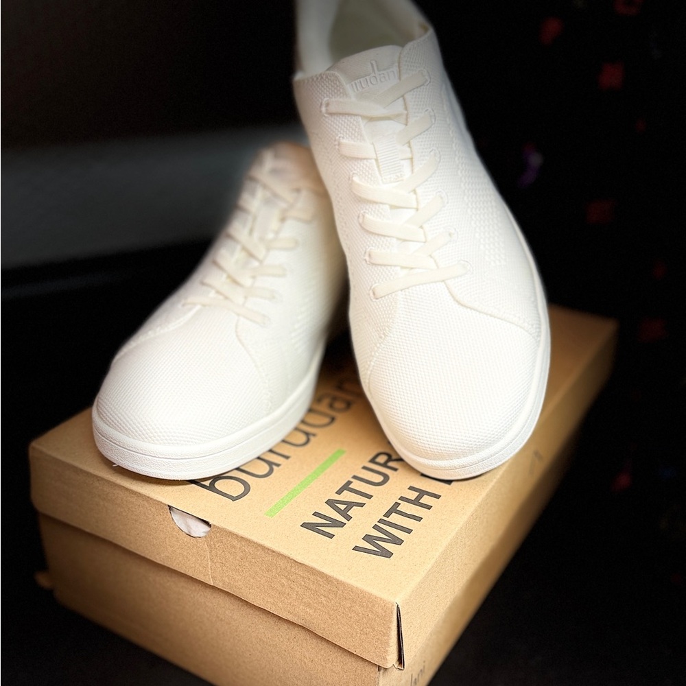 Women's White Sneakers - Picture 2 of 4